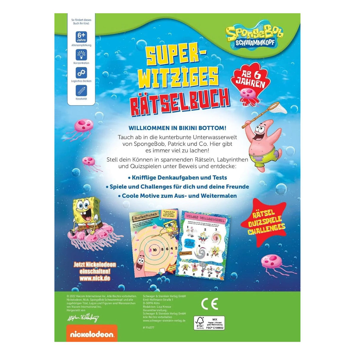 SpongeBob Super-witziges Rätselbuch